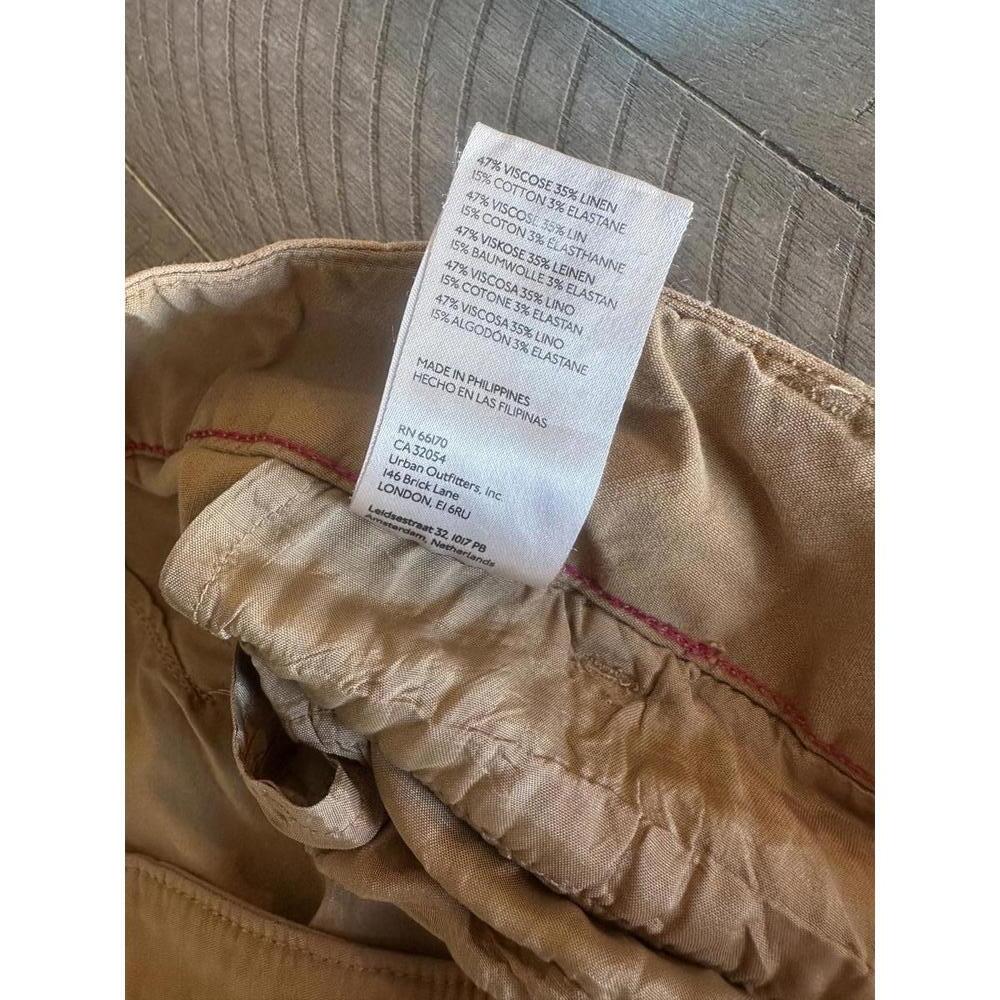 Anthropologie Maeve The Colette Linen Blend Full Length Wide-Leg Pants Size 32 - Picture 6 of 12